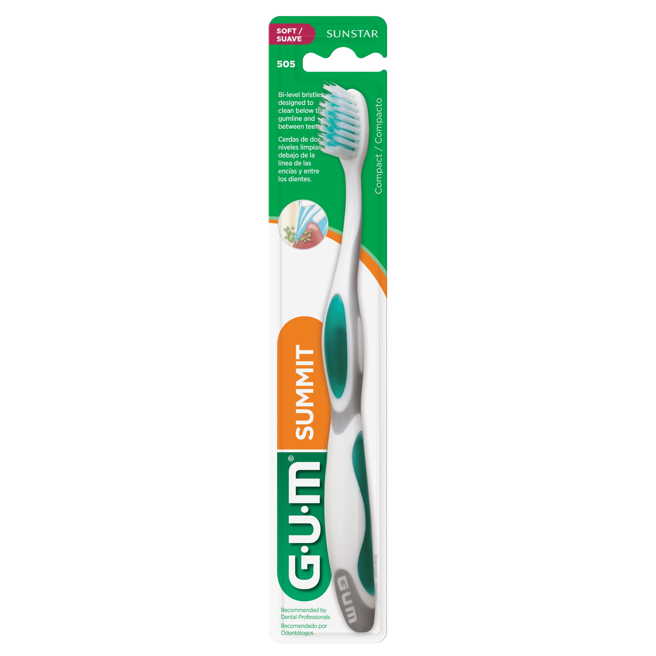 GUM  Summit Extra Soft Toothbrushes, 1 Count(Pack of 12)