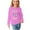 1-Pink, variant on CLOISE Kids Shirts Girls Boys Teen Long Sleeve Crew Neck Tops Print Casual Fashion Fall Winter Clothes Brown 13T