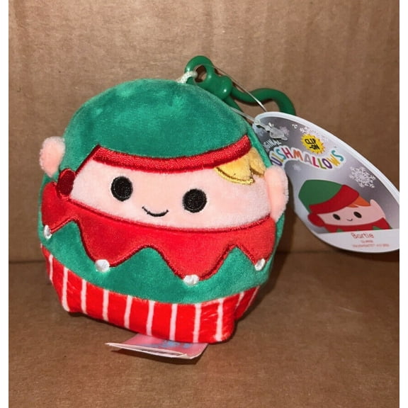 Squishmallow Christmas clip Bartie Elf PLUSH 3.5”