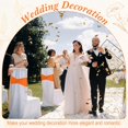 thumbnail image 6 of 150 Pcs Spandex Chair Sashes Bows Bands Chair Covers Decorations Elastic Ribbon Seat Ties for Wedding Birthday Party Banquet Hotel Events Ceremony(Orange), 6 of 14