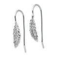 thumbnail image 2 of White Sterling Silver Earring Drop & Dangle Women'S Diamond 29 mm 7, 2 of 4