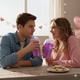 thumbnail image 3 of Set 2 Vasos Doble Pared con Popote y Tapa Domo Love Rosa 500 ml, 3 of 6