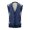 Navy, variant on Men's Sweater Vest Preppy Style Button Down V Neck Sleeveless Casual Slim Fit Knitted Cardigan Vest