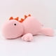 thumbnail image 1 of Peluche de dinosaurio con peso, almohada de dinosaurio con peso, cojín lumbar suave, almohadas adorables (Triceratops rosa), 1 of 5