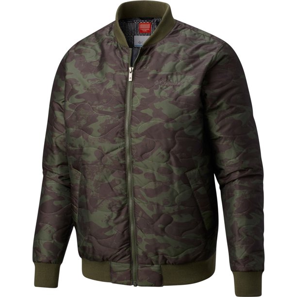 Chaqueta bomber con aislamiento Columbia para hombre verde grande