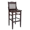 thumbnail image 1 of Schoolhouse Bar Stool in Dark Mahogany, 1 of 2
