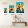 thumbnail image 4 of Eastern Print Egypt Poster, City Prints Wall Decor, Travel Poster, Travel Wall Art Decor, Colorfull Travel Poster Decor For Bedroom, Living room, Home Office, UNFRAMED 12x18, 4 of 4