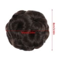 thumbnail image 3 of LHWEN Clip Flower Bud Head Bride Hair Accessories Insert Comb Hair Bun Ball Head Nine Flower Wig Hair Bag Beauty Salon Straight Hair Fun Lace Wavy Curls Braided Hair Synthetic Hair bohon Perfect, 3 of 7