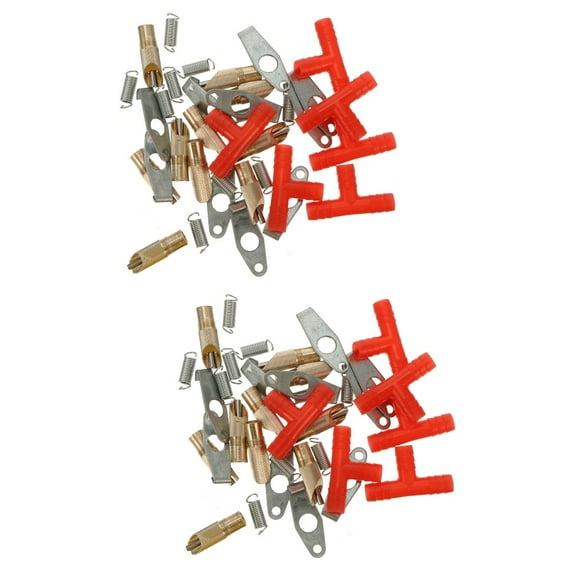 20 Pcs Rabbit Drinking Fountain Pig Drinker Waterer Nipples Automatic Red Plastic