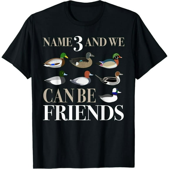 Duck Hunting Waterfowl Hunters Different Duck Species T-Shirt