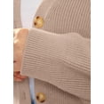 thumbnail image 6 of Women's Cardigan 2023 Open Front Oversized Button Lightweight Sweaters V Neck Loose Cardigans Knit Outwear, 6 of 8