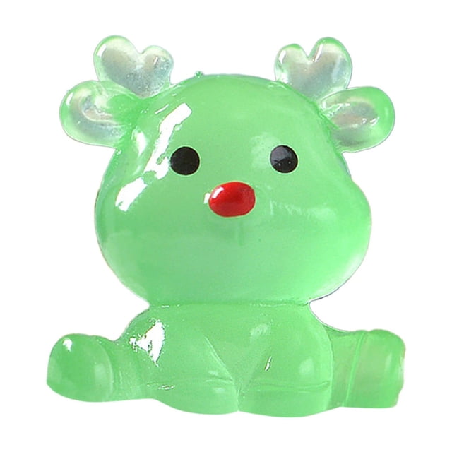 Lksixu Christmas Decorations 12pc Luminous Statue Christmas Reindeer Christmas Decoration Desktop Christmas Tree Model Christmas Tree Decoration Christmas Tree Statue Xmas Decor for Holiday Party