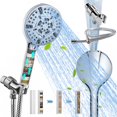 thumbnail image 1 of Filtered Shower Head with 10 Medium Patterns, High Pressure Showerhead with Handheld, Back Outlet Sprayer Shower and Water Softener Filters for Hard Water, 1 of 7