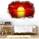 thumbnail image 1 of Pintura de paisaje de puesta de sol 3d vívida, pegatinas de pared para sala de estar, dormitorio, decoración del hogar, Mural de arte moderno, pintura de naturaleza muerta - -, 1 of 4