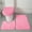 Pink, variant on Shaggy Bathroom Rugs Sets 3Piece Pink Bath Mat for Bathroom Non-Slip Bathroom Mats Water Absorbent Bath Rug Floor Mats Soft Washable Shower Rug with U-Shaped Contour Rug Toilet Lid Cover