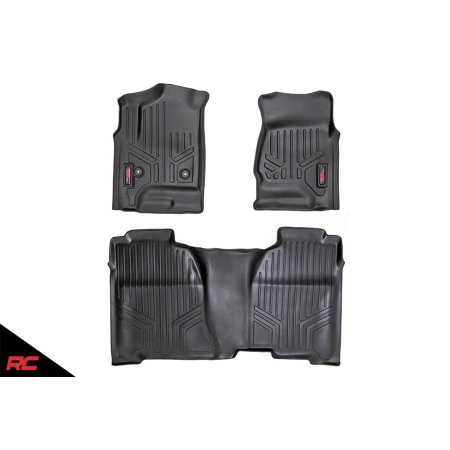 Rough Country Floor Liners Compatible W 2014 2018 Chevy Silverado