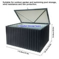 thumbnail image 3 of Outdoor Storage Box, 215 Gallon Deck Box Indoor and Outdoor Use, Waterproof Bin for Patio Cushions, Gardening Tools, Kids Toys, Lockable, Black, 3 of 5