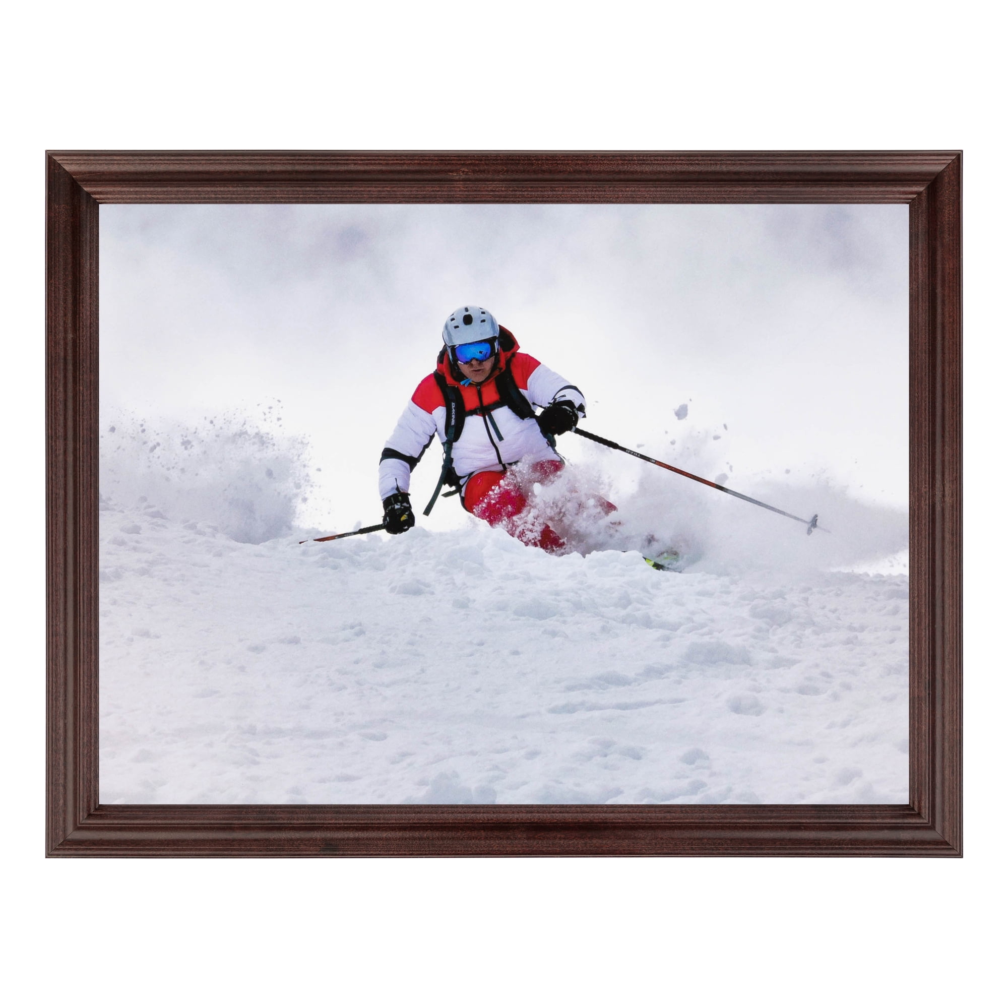 ArtToFrames 24" x 36" Brown Picture Frame, 24x36 inch Red Wood Poster Frame (WOM-4092)