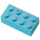thumbnail image 2 of Bloques de construcción Feleph, 2 x 4 unidades, tamaño mediano, color azul, 320 unidades, 2 of 6