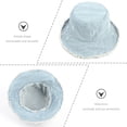 thumbnail image 5 of KAKOWELY Sombrero de pescador de mezclilla, sombrero de pescador, sombrero de protección solar, gorras de pescador para verano, 5 of 5