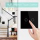 thumbnail image 3 of Touch Switch, Black 2 Gang 2 Way Light Switch with LED Display Light, Touch Switch with Touch Sensor Crystal Glass Panel, 3 of 4