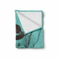 thumbnail image 2 of Chihuahua Soft Flannel Fleece Throw Blanket, Face Sketch of Dog with Hat and Life is Better with a Chi Words, Cozy Plush for Indoor and Outdoor Use, 60" x 80", Seafoam Taupe and White, by Ambesonne, 2 of 6