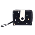 thumbnail image 4 of Women Wallet Black Zipper Wallet Small Minimalist PU Leather Large Capacity Soft Card Holder Wallet for Daily, 4 of 10