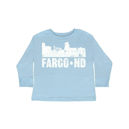 

Inktastic Fargo Skyline Grunge Gift Toddler Boy or Toddler Girl Long Sleeve T-Shirt