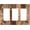 Rustic Brown Wood Grain, variant on Stone Brown 2 Gang Double Toggle Light Switch Cover Decorative Wall Plate Electrical Faceplate for Stones River Bed Gravel Rock Cobblestone Natural Country Farm Kitchen Bathroom Home Living Room Deco