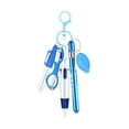 thumbnail image 3 of &Craft&Stationery 6-Piece Pen Set with Retractable Ballpoint Marker Keychain Clip Scissor Light LED Flashlight Accessories, 3 of 6