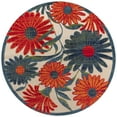 thumbnail image 4 of Nourison Aloha Indoor/Outdoor Ivory Multicolor 7'10" x Round Area Rug (8 Round), 4 of 9