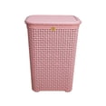 thumbnail image 2 of Cesto Canasta Organizador Ropa con Tapa Rattan Plastico (Rosa), 2 of 8