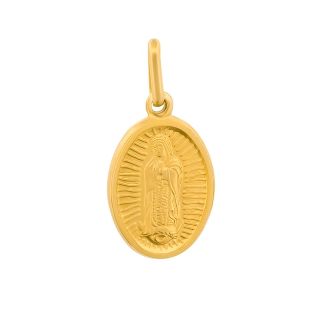 Medalla Dije Virgen De Guadalupe 1.5 cm Oro Sólido 14k Casa del Anillo Casa del Anillo