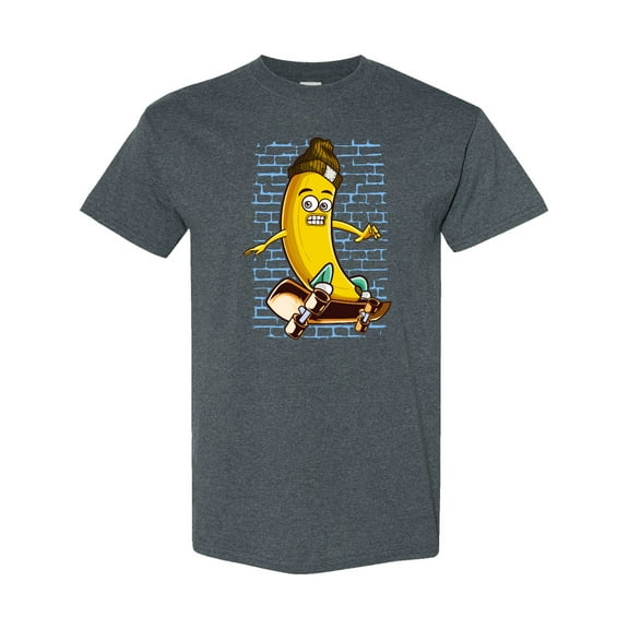Inktastic Skateboarding Banana Funny Skater T-Shirt
