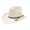 Natural, variant on Stetson Men's Carson 10X Shantung Straw Cowboy Hat Natural 7 5/8