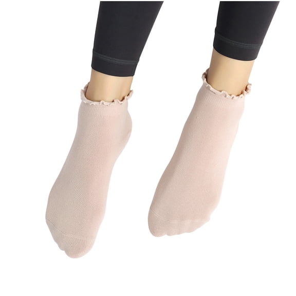 Elvqul Womens Socks Cotton No-Show Solid