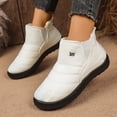 thumbnail image 6 of Womens Mens Snow Boots Winter Warm Lined Anti- Ankle Booties Cozy Feet Wide Toe Shoes Indoor and Outdoor Fuzzy House Slippers, 6 of 7