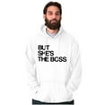 thumbnail image 5 of Funny Couples Set She's the Boss Men's Big & Tall Graphic Hoodie Brisco Brands 4X, 5 of 6