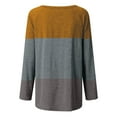 thumbnail image 5 of HAPIMO Womens Fall Fashion Shirts Casual Long Sleeve Trendy Geometric Tunic Tops Plus Size Crewneck Sweatshirts Teen Girls Clothes Gold M, 5 of 5