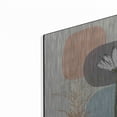 thumbnail image 2 of Luxe Metal Art 'Soft Floral II' by Linda Woods, Metal Wall Art, 12"x12", 2 of 9