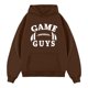 thumbnail image 2 of Gibobby Sudadera para Hombre Sudaderas con capucha para hombre otoño e invierno color moderno estampado retro ocio manga larga con cordón(Café,XG), 2 of 4