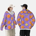 thumbnail image 4 of Lsque Yellow Lemon And Orange Pattern UPF 50+ Lightweight Sun Protection Men's Women's Long Sleeve Shirt, Hoodie Performance -Small, 4 of 7