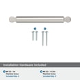 thumbnail image 4 of Amerock Balon 5-1/16 inch (128mm) Center-to-Center Satin Nickel Cabinet Pull, 4 of 6