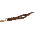 thumbnail image 3 of Colliers Doux Toucher Cuir Tressé Chien Laisse Poignée de Circulation, 3 of 5