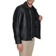 thumbnail image 4 of Big & Tall Dockers® Faux Leather James Dean Bomber Jacket Color: Brown Size: 2XB, 4 of 4