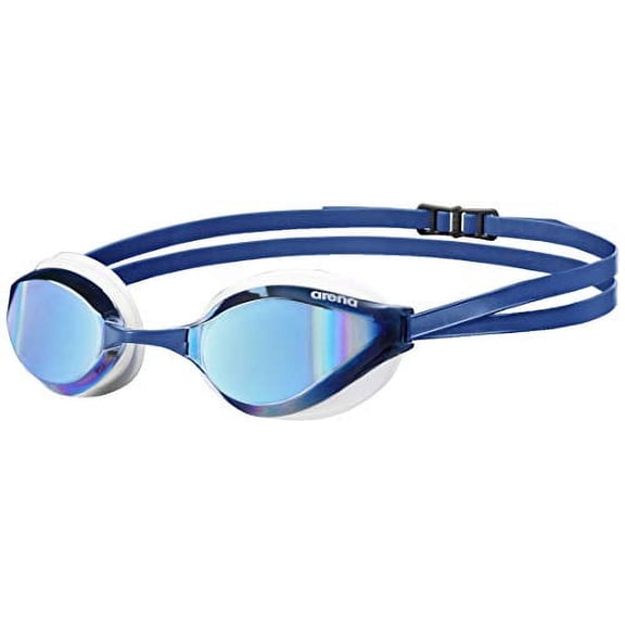 Arena Python Swim Goggles for Men and Women Blue Mirror-White Mirror Lens Model:1E763