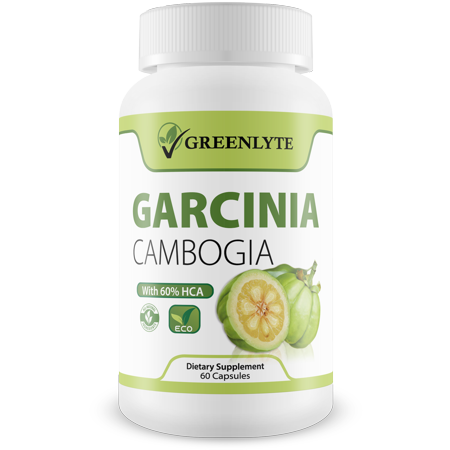 GreenLyte Garcinia Cambogia - 60% HCA - Carb Blocker - Appetite Suppressant - All Natural Fat Burner - 60 Capsules