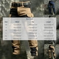 thumbnail image 3 of LODIENY Men Slim Fit Cargo Pants Abrasion Resistant Functional Outdoor Sweatpants Straight Leg Hiking Trousers with Multi Pockets Navy XXXL, 3 of 5
