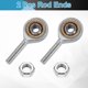 thumbnail image 3 of Uxcell Paquete de 2 Cojinetes de Cabeza Esférica M5, Rosca a la Derecha M5x0.8, Acero Cromado, Ajuste de Socket de Junta Esférica Autolubricante para Puerta Articulada, Automotriz, 3 of 6