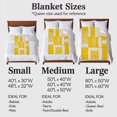 thumbnail image 4 of Impressionist Style Flannel Blanket for Bed,Travel and Camping, Yellow Abstract Blurred Color Super Soft Cozy Blanket for All Seasons 30"x40", 4 of 7